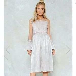 Metallic Baby Pink Dress